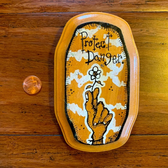 Other - Handmade, one of a kind Anarchist “Protect Danger” wall decor